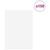 vidaXL Panneaux d&eacute;coratifs 150 pcs Blanc 21 x 30 x 0,27 cm
