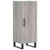 vidaXL Buffet haut Sonoma gris 34,5x34x180 cm Bois d'ing&eacute;nierie