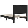 vidaXL Cadre de lit avec t&ecirc;te de lit Noir 80 x 200 cm Velours