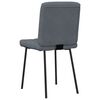 vidaXL Chaises &agrave; manger lot de 6 gris fonc&eacute; velours