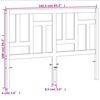vidaXL T&ecirc;te de lit cire marron 160 cm bois massif de pin