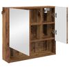 vidaXL Ensemble de mobilier de salle de bain 3 pcs Bois Ancien