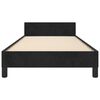 vidaXL Cadre de lit sans matelas noir 90x190 cm velours