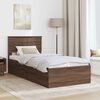 vidaXL Cadre de lit Ch&ecirc;ne brun 120 x 200 cm Bois d'ing&eacute;nierie