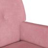 vidaXL Banc Chesterfield Rose 112 x 65,5 x 75 cm Velours