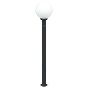 vidaXL Borne lumineuse avec d&eacute;tecteur 120 cm Noir IP44