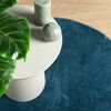 vidaXL Tapis OVIEDO &agrave; poils courts turquoise &Oslash; 120 cm