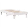 vidaXL Lit biblioth&egrave;que sans matelas blanc 90x190cm bois de pin massif