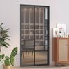 vidaXL Porte int&eacute;rieure 102,5x201,5 cm Noir Verre ESG et aluminium