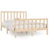vidaXL Cadre de lit sans matelas 150x200 cm bois massif