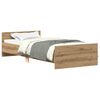 vidaXL Cadre de lit sans matelas ch&ecirc;ne artisanal 90x190 cm