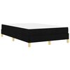 vidaXL Lit &agrave; ressorts avec matelas Noir 120 x 190 cm tissu