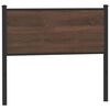 vidaXL T&ecirc;te de lit de remplacement ch&ecirc;ne marron 100 cm bois d'ing&eacute;nierie et acier
