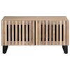 vidaXL Table basse blanc 80x51x40 cm bois de manguier massif