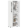 vidaXL Haut Armoire FLORIN Blanc 60 x 35 x 182 cm Bois d'ing&eacute;nierie