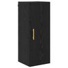 vidaXL Haut Armoire 2 pcs Ch&ecirc;ne noir Bois d'ing&eacute;nierie