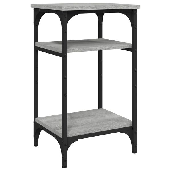 vidaXL Table d'appoint Sonoma gris 35x30x60 cm Bois d'ing&eacute;nierie