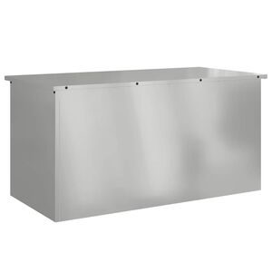 vidaXL Coffre de rangement de jardin Acier galvanis&eacute; 220 L Argent&eacute;