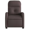 vidaXL Fauteuil inclinable &eacute;lectrique Marron fonc&eacute; Tissu