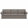 vidaXL Canap&eacute; Taupe Dimensions globales: 245 x 82 x 80 cm (l x P x H)