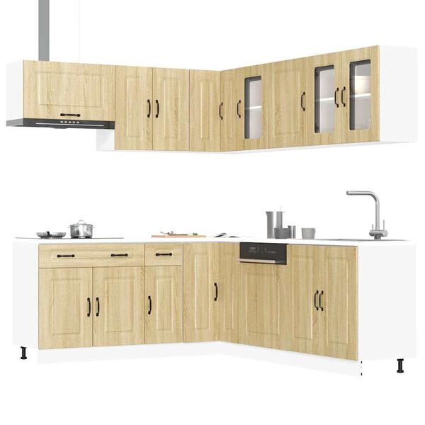 vidaXL Ensemble d'armoires de cuisine 11 pcs Kalmar bois d'ing&eacute;nierie