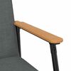 vidaXL fauteuil Gris fonc&eacute; 59 x 75 x 78 cm tissu