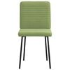 vidaXL Chaises &agrave; manger lot de 2 Vert clair Velours