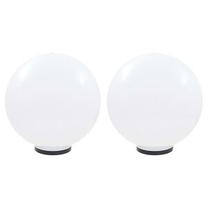 vidaXL Lampes &agrave; LED sous forme de boule 2 pcs Sph&eacute;rique 50 cm PMMA