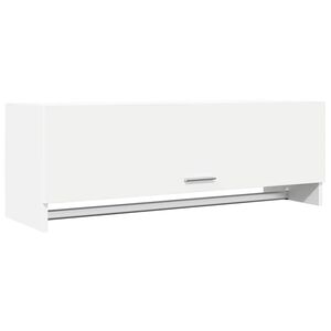 vidaXL Garde-robe blanc 100x32,5x35 cm bois d'ing&eacute;nierie