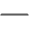 vidaXL &Eacute;tag&egrave;res murales flottantes 4 pcs gris brillant 120x23,5x3,8 cm