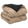 vidaXL Duvet complet toute l'ann&eacute;e Noir et Taupe 220 x 140 cm