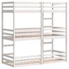 vidaXL Lit superposé triple sans matelas 90x190 cm bois de pin massif