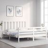 vidaXL Cadre de lit sans matelas blanc 160x200 cm bois de pin massif