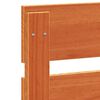 vidaXL T&ecirc;te de lit cire marron 120 cm bois massif de pin