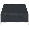 vidaXL Housse de banc de jardin Noir 130 x 95 x 40 / 80 cm Tissu 600D