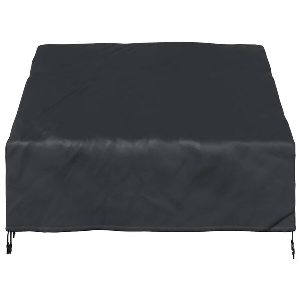 vidaXL Housse de banc de jardin Noir 130 x 95 x 40 / 80 cm Tissu 600D