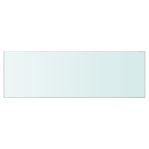 vidaXL Panneaux d'&eacute;tag&egrave;re 2 pcs Verre Transparent 90 x 30 cm
