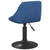 vidaXL Chaise de salle &agrave; manger Bleu Velours