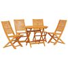 vidaXL Ensemble de salle &agrave; manger pour jardin 5 pcs Marron
