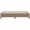 vidaXL Cadre de lit sans matelas taupe 120x190 cm tissu