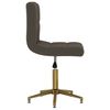 vidaXL Chaise pivotante de bureau Gris fonc&eacute; Velours