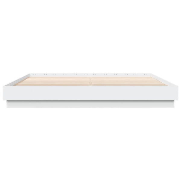 vidaXL Cadre de lit sans matelas blanc 200x200 cm