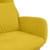 vidaXL Chaise de relaxation Jaune moutarde Velours