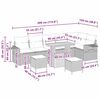 vidaXL Ensemble de canap&eacute; de jardin 11 pcs Noir et Cr&egrave;me polyrotin
