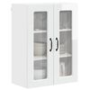 vidaXL Armoire de cuisine avec &eacute;tag&egrave;re Blanc brillant 60 x 31 x 80 cm