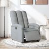 vidaXL Fauteuil inclinable &eacute;lectrique Gris clair Tissu