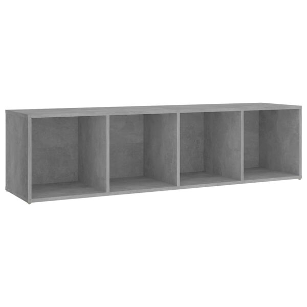 vidaXL Meubles TV 3 pcs Gris béton 142,5x35x36,5 cm Bois d'ingénierie