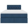 vidaXL Lit avec rangement et matelas avec matelas Bleu 120 x 200 cm