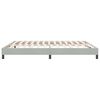 vidaXL Cadre de lit sans matelas gris clair 180x220 cm velours