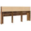 vidaXL Cabinet de T&ecirc;te de Lit Bois ancien 220 x 19 x 101,5 cm